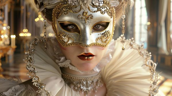 Éblouissez en masque vénitien femme pour votre soirée
